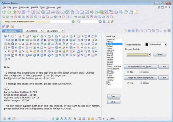 Avant Browser Skin Maker - Image 2